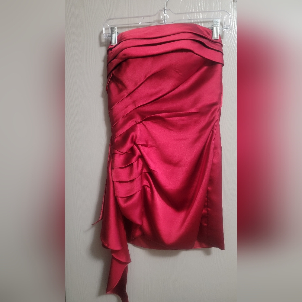 KISSPROM - Eledona, Burgandy Homecoming Dress. Size 6